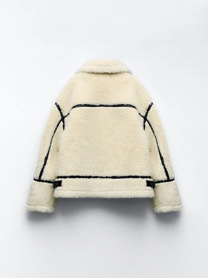 Teddy Shearling Bomber