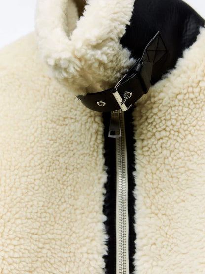 Teddy Shearling Bomber