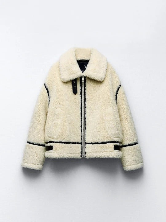 Teddy Shearling Bomber
