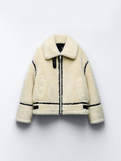 Teddy Shearling Bomber